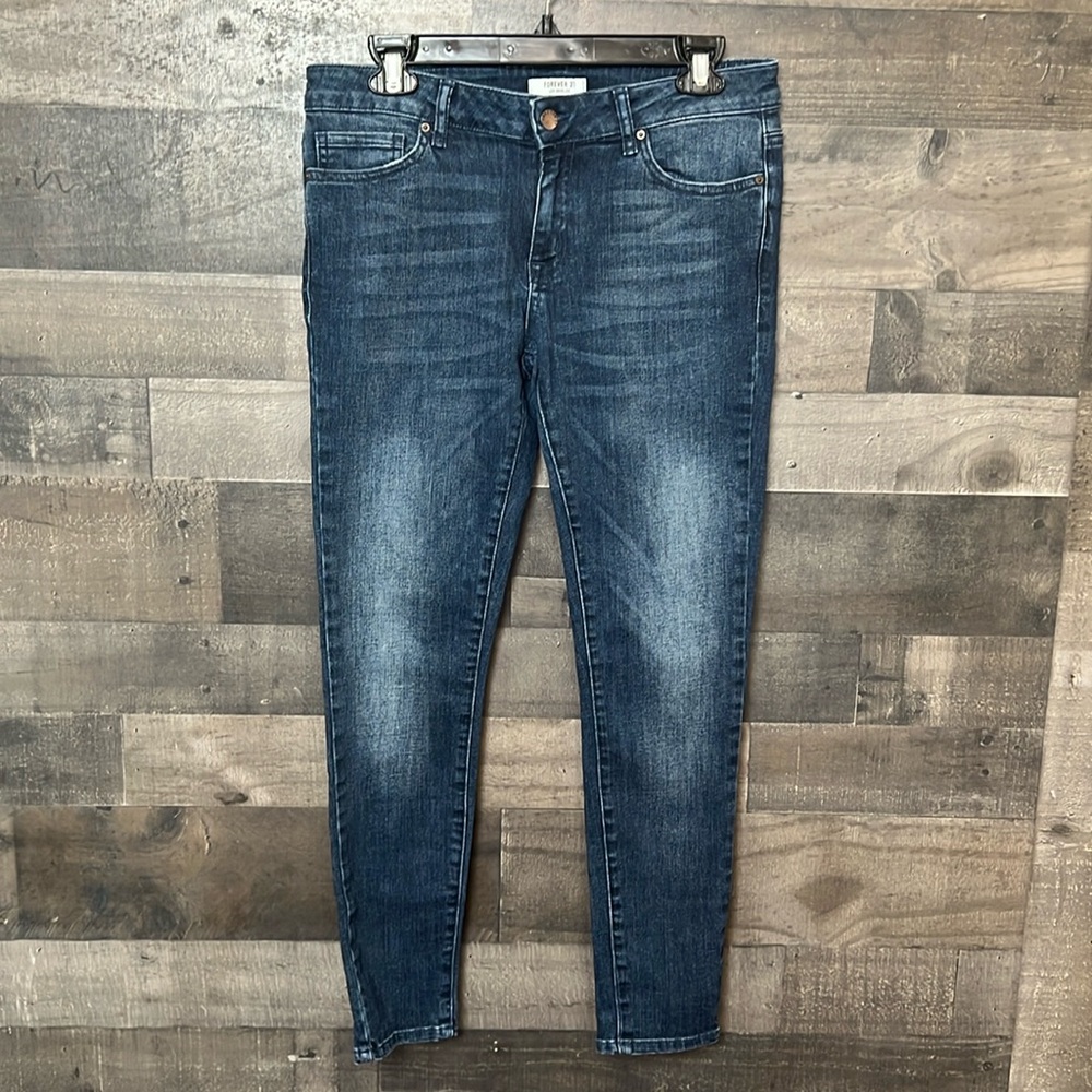 Forever 21 Blue Jean Leggings